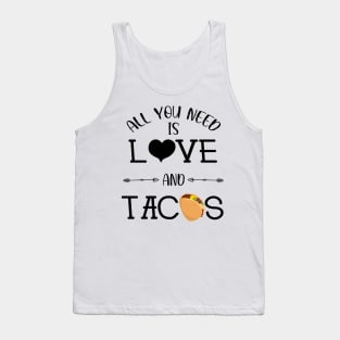 All You Need Is Love and Tacos Cute Funny cute Valentines Day Tank Top